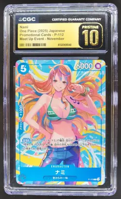 2025 ONE PIECE JP NAMI PROMO MEET UP EVENT P-112 CGC 10 PRISTINE RC7 - Image 1