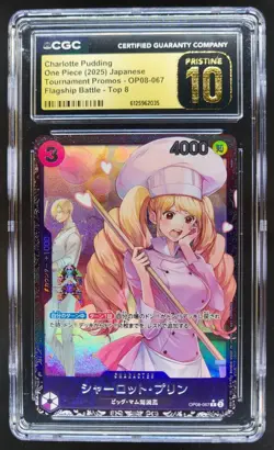 2025 ONE PIECE JP CHARLOTTE PUDDING PROMO OP08-067 CGC 10 PRISTINE RC7 - Image 1