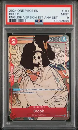 2024 ONE PIECE ENGLISH VERSION 1ST ANNIVERSARY SET #011 BROOK PSA 9 - Image 1