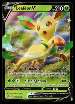 Leafeon V SWSH194 Holo Sword & Shield Promo Pokemon Card! - Image 1