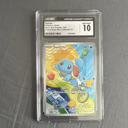 Squirtle Black Star Promo 039 Pokemon TCG Card 2026 First Partner CGC 10 - Image 1