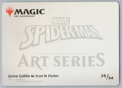 MTG - Spider-Man - Green Goblin Art Card #26 -r476 - Image 2
