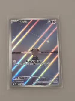Cleffa 202/197 Obsidian Flames Illustration Rare Holo Pokemon Card+ - Image 1