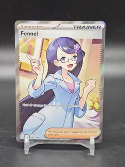 Fennel 162/086 SV: Black Bolt Ultra Rare Pokemon Card - Image 1