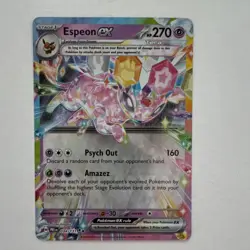 Pokemon Espeon ex 034/131 Sv: Prismatic Evolutions 270 HP Double Rare Holo Card - Image 1