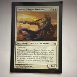 Wizards Magic Brimaz King of Oreskos Legendary Creature White Regular Card - Image 1