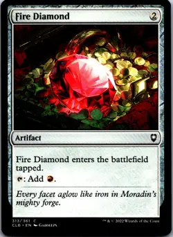 Fire Diamond C Commander Legends: Battle for Baldur's Gate 313 NM NM-LP - Image 1