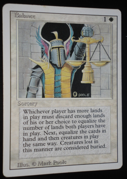 Balance Revised Edition LP Lightly Played MTG Magic the Gathering - Image 1