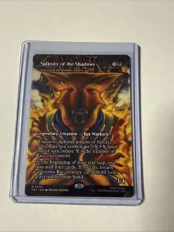 MTG Splinter of the Shadows - Ashcoat of the Shadow Swarm (Borderless) TMNT REG - Image 1