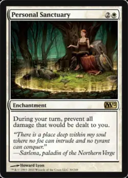 Personal Sanctuary ~ Moderately Played Magic 2012 M12 MTG Magic UltimateMTG Whit - Image 1