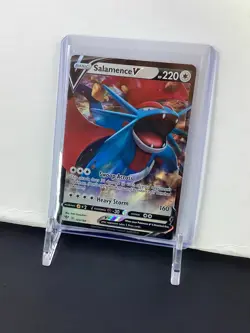 Pokemon SWSH03: Darkness Ablaze Salamence v Ultra Rare Holo Card 143/189 - Image 2