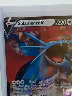 Pokemon SWSH03: Darkness Ablaze Salamence v Ultra Rare Holo Card 143/189 - Image 3