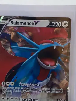 Pokemon SWSH03: Darkness Ablaze Salamence v Ultra Rare Holo Card 143/189 - Image 4