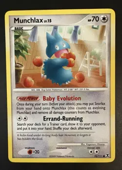 Munchlax 70/111 Pokemon TCG Platinum Rising Rivals LP - Image 1