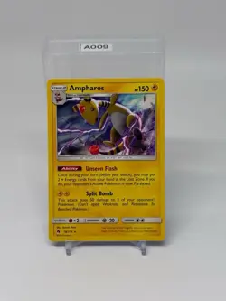 Pokemon Ampharos 78/214 Lost Thunder NON-HOLO exclusive - Image 1