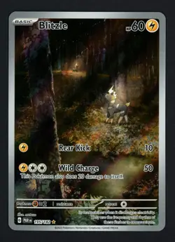 Blitzle 195/182 Paradox Rift Illustration Rare Pokemon TCG - Image 1