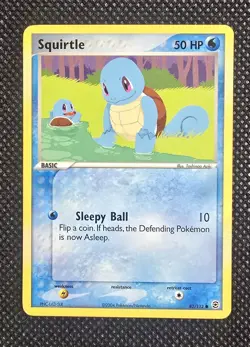 Pokemon Squirtle 82/112 Fire Red & Leaf Green NonHolo Common 2004 LP - Image 1