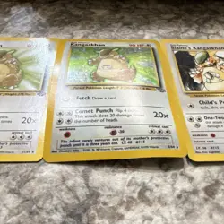 Pokemon TCG Jungle & Gym Challenge 3 Card Lot - Kangaskhan, Blaine's Kangaskhan - Image 2