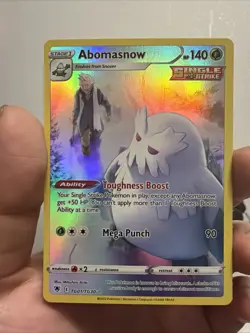 Pokemon Card TCG Abomasnow Sword & Shield Astral Radiance TG01/TG30 Holo Rare - Image 1