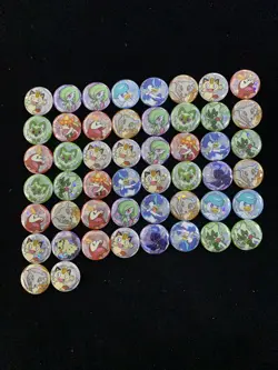 2025 Pokemon S-Chinese Badge Gem Pack Sprigatito Fuecoco Holo Lot*50 #8 LT97 - Image 1
