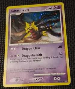 Pokemon Giratina LV. 70 Holo Rare 28/127 Platinum LP - Image 2