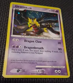 Pokemon Giratina LV. 70 Holo Rare 28/127 Platinum LP - Image 3