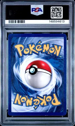 1999 Pokemon Game TRAINER IMPOSTOR PROFESSOR OAK SHADOWLESS 73/102 PSA 8 NM-MT - Image 2