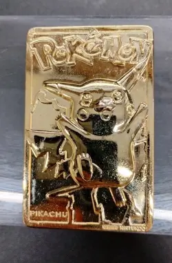 Burger King Pokemon Pikachu 23K Gold-Plated Card W/Certificate (1999) - Image 4
