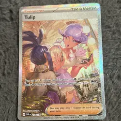Pokemon Tulip 259/182 SV04 Paradox Rift Full Art Holo Special Illustration Rare - Image 1