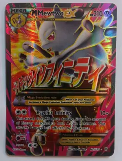 M Mewtwo EX 160/162 BREAKthrough Ultra Rare Holo Full Art Pokemon TCG NM - Image 1