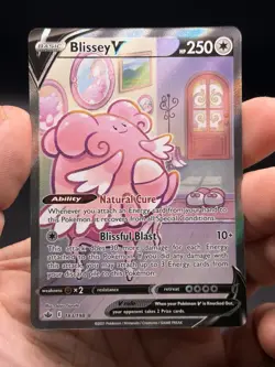 Blissey V Alternate Full Art 183/198 Chilling Reign Pokemon English NM - Image 3