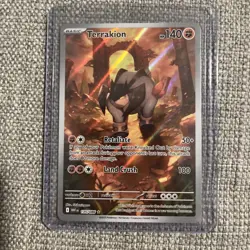 Pokemon Terrakion 135/086 Illustration Rare Sv: White Flare Full Art NM/M+ - Image 2