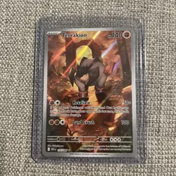 Pokemon Terrakion 135/086 Illustration Rare Sv: White Flare Full Art NM/M+ - Image 4