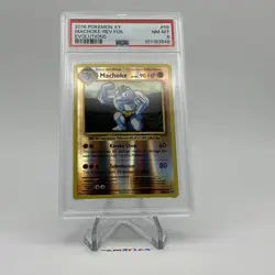 PSA 8 Machoke Reverse Foil 58/108 – 2016 Pokemon XY Evolutions - Image 1
