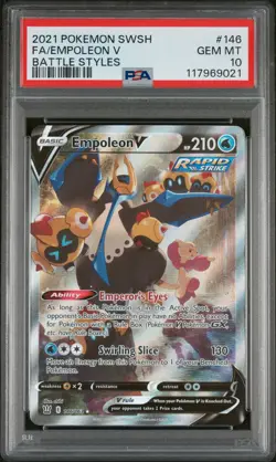 Fa/Empoleon V - Battle Styles - Pokemon Sword & Shield Battle Styles 146 NM PSA - Image 1