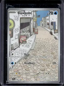 2023 Pokemon SV Slowpoke Illustration Rare #204/198 - Image 1
