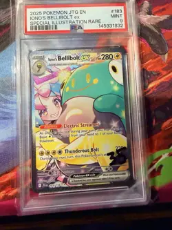 Pokemon TCG Ionos Bellibolt EX 183/159 Sir Journey Together PSA 9 - Image 1