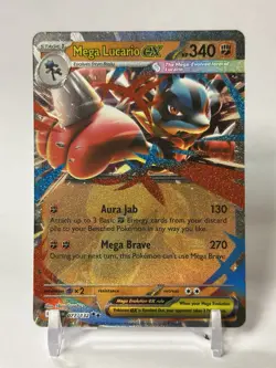 Mega Lucario ex (Double Rare) 077/132 - Mega Evolution Pokemon - NM/M Ships Now - Image 1