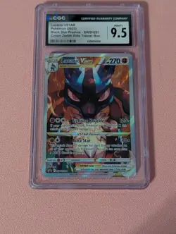 2023 Pokemon Black Star Promos Lucario VSTAR Crown Zenith ETB CGC 9.5 #SWSH291 - Image 1