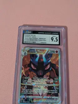 2023 Pokemon Black Star Promos Lucario VSTAR Crown Zenith ETB CGC 9.5 #SWSH291 - Image 3