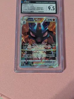 2023 Pokemon Black Star Promos Lucario VSTAR Crown Zenith ETB CGC 9.5 #SWSH291 - Image 4