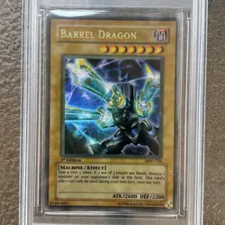 2002 Yu-Gi-Oh Barrel Dragon MRD-126 1st Edition ES 10 GEM (Please Ready) - Image 3