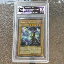 2002 Yu-Gi-Oh Barrel Dragon MRD-126 1st Edition ES 10 GEM (Please Ready) - Image 4