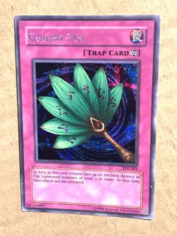 yugioh Goblin Fan TFK-003 Prismatic Secret Rare Moderately Played - Image 1