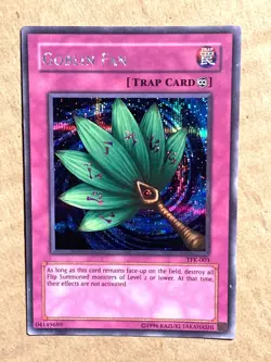 yugioh Goblin Fan TFK-003 Prismatic Secret Rare Moderately Played - Image 2