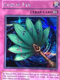 yugioh Goblin Fan TFK-003 Prismatic Secret Rare Moderately Played - Image 5
