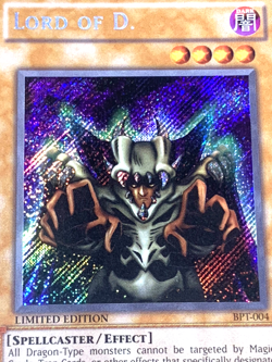 yugioh Lord of D. BPT-004 Secret Rare Limited Lightly Played - Image 2