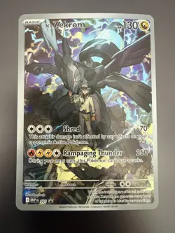N's Zekrom 031 Mega Evolution Promo Holo Dragon Pokemon Card NM - Image 1