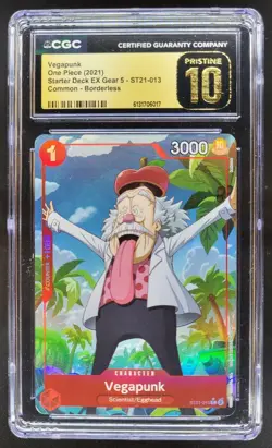 2021 ONE PIECE VEGAPUNK BORDERLESS ST21-013 CGC 10 PRISTINE PT - Image 1