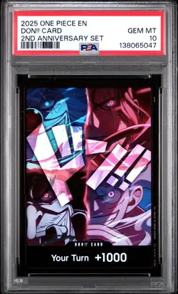 One Piece 2nd Anniversary Four Emperors Don!! English PSA 10 - Image 1